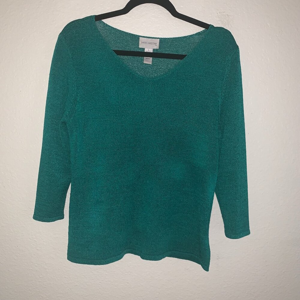 Sarah Arizona Hunter Green Sweater